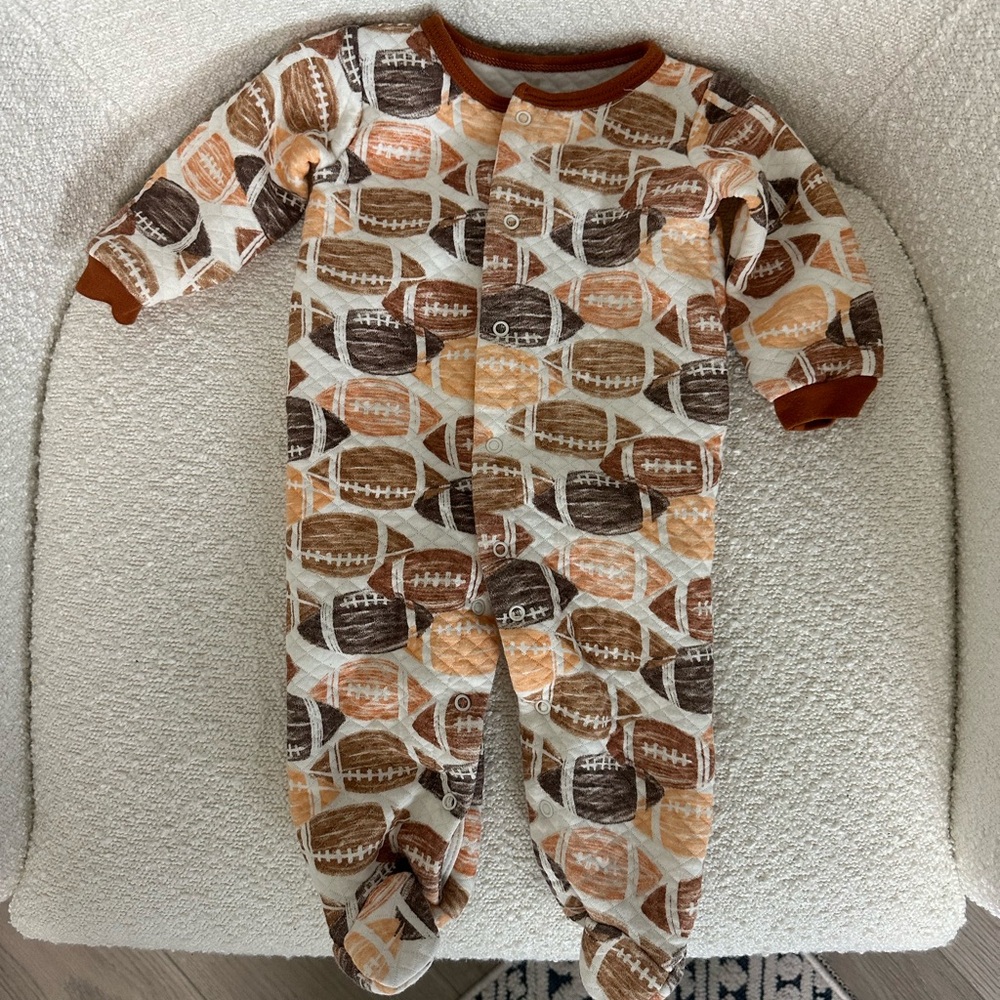 Football Snap Up Onesie